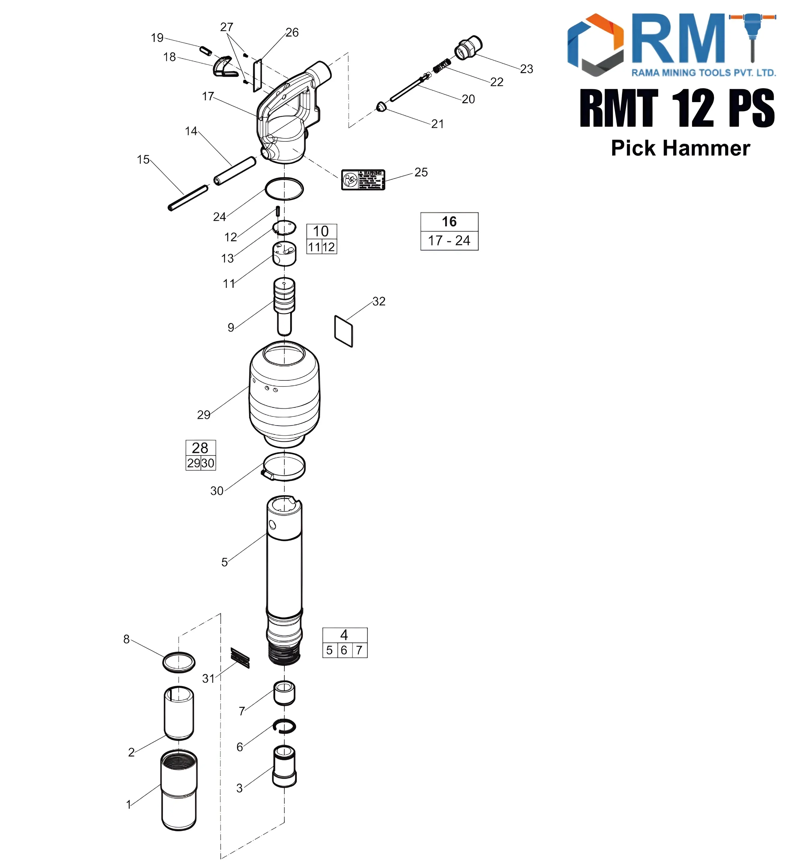 RMT 12 PS - Pick Hammer